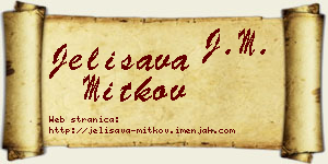 Jelisava Mitkov vizit kartica